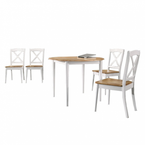 Copland Round Dining Set (1 Table + 4 Chairs)